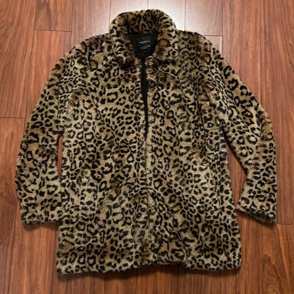 Zara Leopard Fur coat